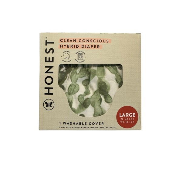 Honest Hybrid Washable Diaper Cover 2-Pair Large 22-40 Lbs - Picture 2 of 16